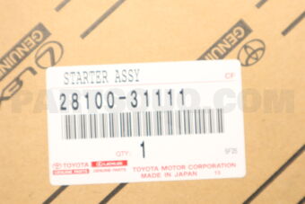 Toyota 2810031111 STARTER ASSY