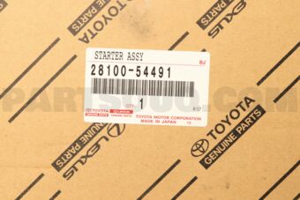 Toyota 2810054491 STARTER ASSY