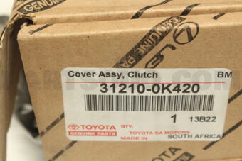 Toyota 312100K420 COVER ASSY, CLUTCH