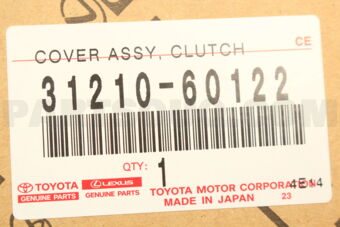 Toyota 3121060122 COVER ASSY, CLUTCH