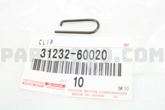Toyota 3123260020 CLIP OR SPRING, RELEASE BEARING HUB