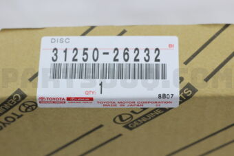 Toyota 3125026232 DISC ASSY CLUTCH