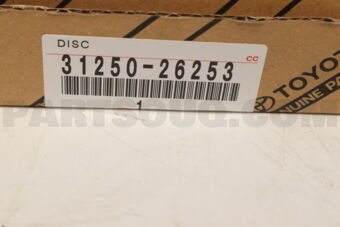 Toyota 3125026253 DISC ASSY, CLUTCH
