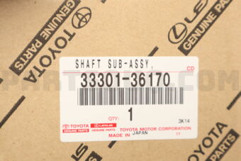 Toyota 3330136170 SHAFT, INPUT
