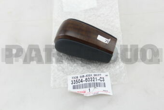 Toyota 3350460321C3 KNOB SUB-ASSY, SHIFT LEVER