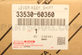 Toyota 3353060360 LEVER ASSY, SHIFT (FOR FLOOR SHIFT)