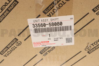 Toyota 3356058080 UNIT ASSY, SHIFT