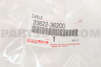 Toyota 3382236200 CABLE TRANSMISSION CONTROL SELECT (FOR FLOOR SHIFT)