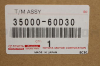 Toyota 3500060D30 TRANSMISSION ASSY, AUTOMATIC
