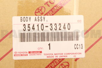 Toyota 3541033240 BODY ASSY, TRANSMISSION VALVE