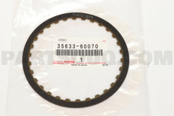 Toyota 3563360070 DISC, CLUTCH (FOR FORWARD MULTIPLE DISC CLUTCH)