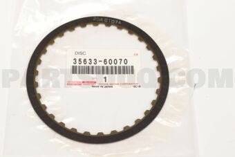 Toyota 3563360070 DISC, CLUTCH (FOR FORWARD MULTIPLE DISC CLUTCH)