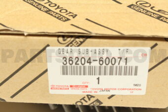 Toyota 3620460071 GEAR SUB-ASSY, TRANSFER LOW SPEED OUTPUT