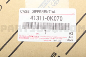 Toyota 413110K070 CASE, FRONT DIFFERENTIAL