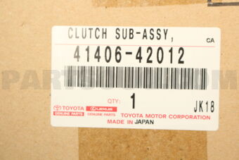 Toyota 4140642012 CLUTCH SUB-ASSY