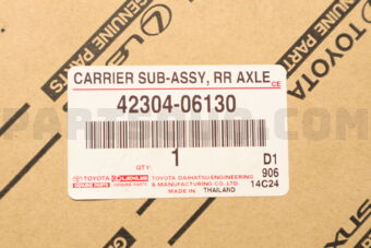 Toyota 4230406130 CARRIER SUB-ASSY, REAR AXLE, RH