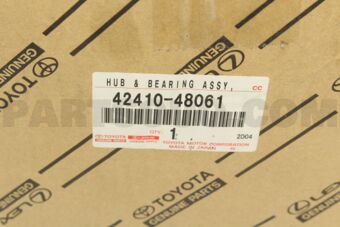 Toyota 4241048061 HUB & BEARING ASSY