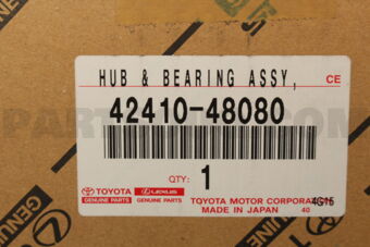 Toyota 4241048080 HUB & BEARING ASSY