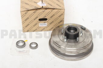 Toyota 4242069016 HUB (OR SHAFT) & BRAKE DRUM REAR AXLE, RH/LH
