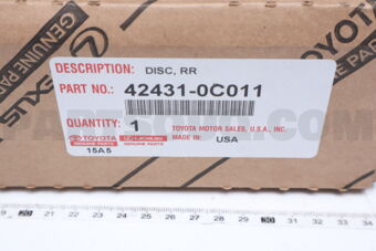 Toyota 424310C011 DISC, REAR