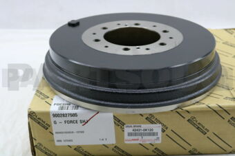Toyota 424310K120 DRUM SUB-ASSY, REAR BRAKE