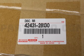 Toyota 4243128130 DISC, REAR