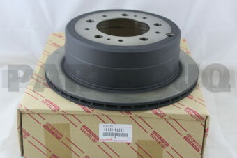Toyota 4243160281 DISC, REAR