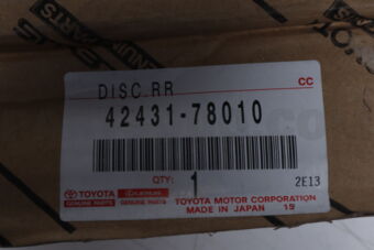 Toyota 4243178010 DISC, REAR