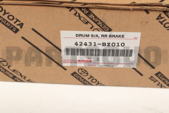 Toyota 42431BZ010 DRUM SUB-ASSY, REAR BRAKE