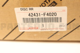Toyota 42431F4020 DISC RR