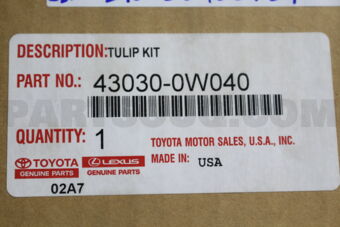 Toyota 430300W040 JOINT ASSY, FRONT DRIVE INBOARD, RH