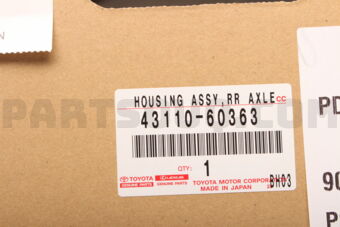 Toyota 4311060363 HOUSING ASSY, FR AXLE