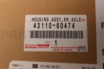 Toyota 4311060474 HOUSING ASSY, FR