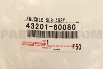 Toyota 4320160080 KNUCKLE SUB-ASSY