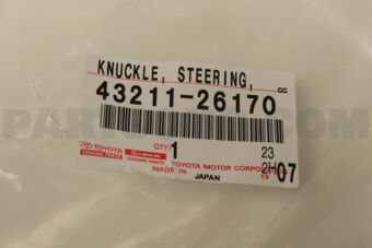 Toyota 4321126170 KNUCKLE STEERING