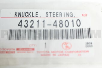 Toyota 4321148010 KNUCKLE, STEERING, RH