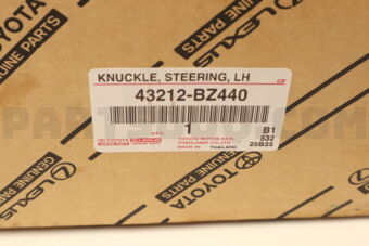 Toyota 43212BZ440 KNUCKLE STEERING L