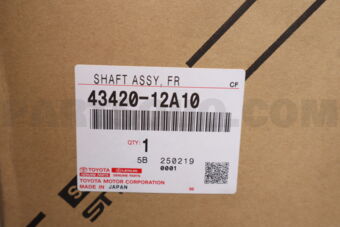 Toyota 4342012A10 SHAFT ASSY, FRONT DRIVE, LH