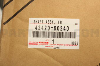 Toyota 4342060240 SHAFT ASSY FR