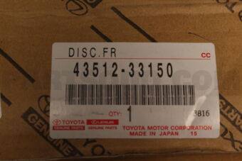 Toyota 4351233150 DISC, FR