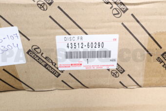Toyota 4351260290 DISC FR