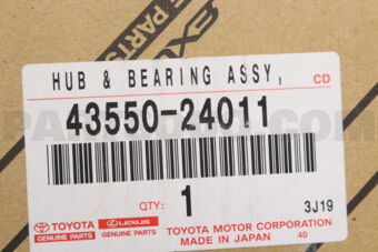 Toyota 4355024011 HUB & BEARING ASSY