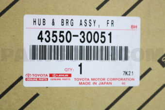 Toyota 4355030051 HUB & BEARING ASSY
