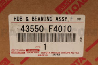 Toyota 43550F4010 HUB & BEARING ASSY