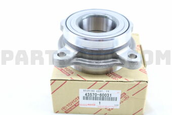 Toyota 4357060031 BEARING ASSY, FRONT AXLE W/ABS ROTOR, RH/LH