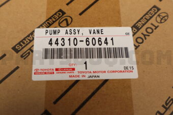 Toyota 4431060641 PUMP ASSY VANE