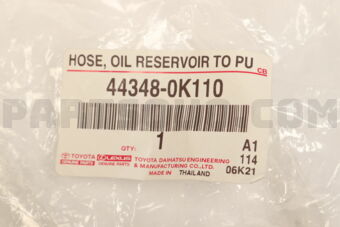 Toyota 443480K110 HOSE OIL RESERVOIR
