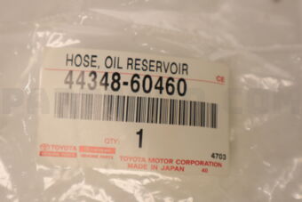 Toyota 4434860460 HOSE, OIL RESERVOIR TO PUMP, NO.1