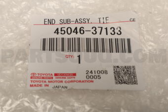Toyota 4504637133 END SUB-ASSY, TIE ROD, RH