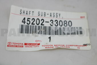 Toyota 4520233080 SHAFT SUB-ASSY, STEERING INTERMEDIATE